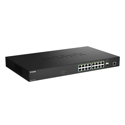 D-Link DMS-1250-18P/E hálózati kapcsoló Vezérelt L2 2.5G Ethernet (100/1000/2500) Ethernet-áramellátás (PoE) támogatása Fekete