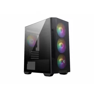 MSI MAG Forge M100R Midi Tower Fekete, Átlátszó