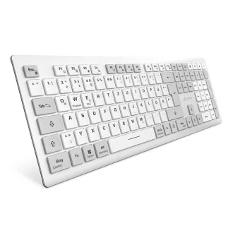   Sharkoon OfficePal K30W wh billentyűzet Otthoni/irodai USB QWERTZ Német Fehér