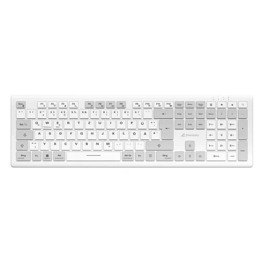 Sharkoon OfficePal K30W wh billentyűzet Otthoni/irodai USB QWERTZ Német Fehér