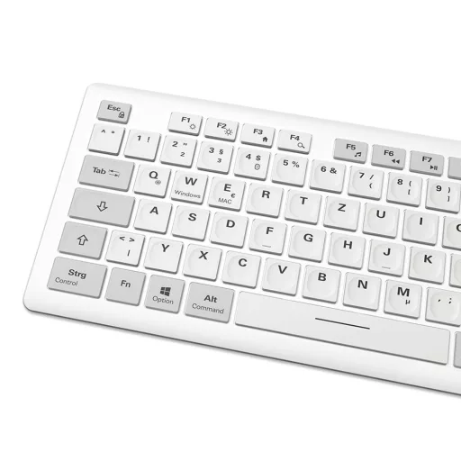 Sharkoon OfficePal K30W wh billentyűzet Otthoni/irodai USB QWERTZ Német Fehér