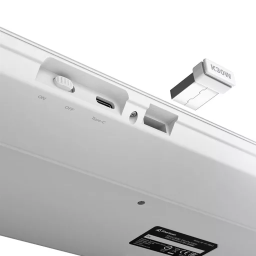 Sharkoon OfficePal K30W wh billentyűzet Otthoni/irodai USB QWERTZ Német Fehér
