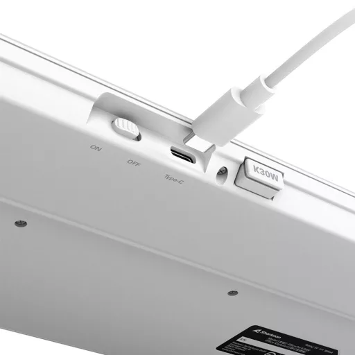 Sharkoon OfficePal K30W wh billentyűzet Otthoni/irodai USB QWERTZ Német Fehér