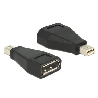   DeLOCK 65238 csatlakozó átlakító mini Displayport 1.2 Displayport Fekete