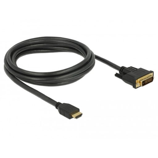 DeLOCK 85654 video átalakító kábel 2 M HDMI A-típus (Standard) DVI Fekete