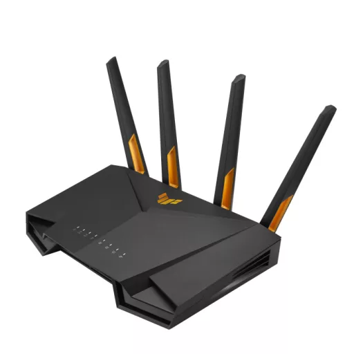 ASUS TUF Gaming AX3000 V2 vezetéknélküli router Gigabit Ethernet Kétsávos (2,4 GHz / 5 GHz) Fekete, Narancssárga