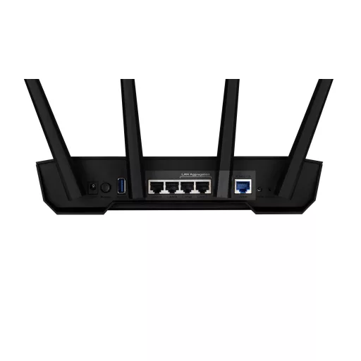 ASUS TUF Gaming AX3000 V2 vezetéknélküli router Gigabit Ethernet Kétsávos (2,4 GHz / 5 GHz) Fekete, Narancssárga