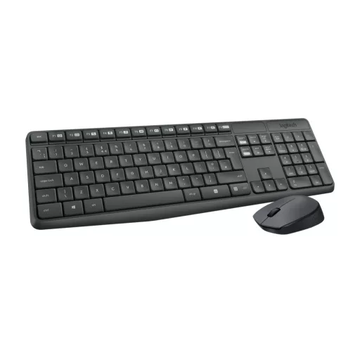 Logitech 920-007935 billentyűzet Egér mellékelve Univerzális Vezeték nélküli RF QWERTZ Magyar Szürke
