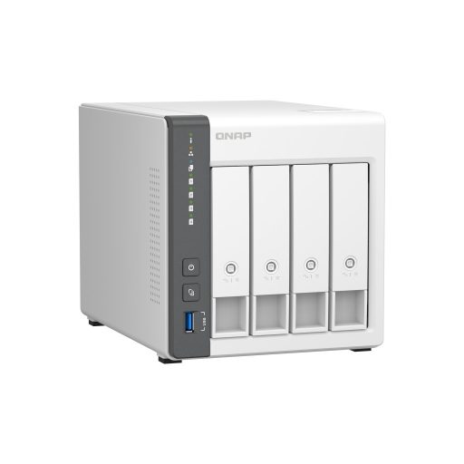 QNAP TS-433 NAS Tower Kar Cortex-A55 4 GB 0 TB QNAP QTS Fehér