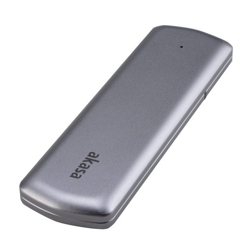 Akasa AK-ENU3M2-05 tárolóegység burkolat Külső SSD ház Ezüst M.2