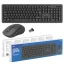 Savio KB-03 billentyűzet Egér mellékelve Otthoni/irodai USB QWERTY Amerikai angol Fekete