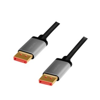 LogiLink CDA0105 DisplayPort kábel 2 M Fekete, Szürke