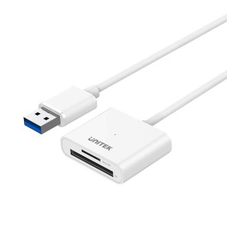   UNITEK Y-9321 kártyaolvasó USB 3.2 Gen 1 (3.1 Gen 1) Type-A Fehér