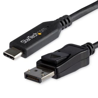   StarTech.com CDP2DP146B video átalakító kábel 1,8 M USB C-típus DisplayPort Fekete