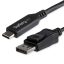 StarTech.com CDP2DP146B video átalakító kábel 1,8 M USB C-típus DisplayPort Fekete