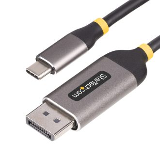   StarTech.com 142-USBC-DP-8K-10F video átalakító kábel 3 M USB C-típus DisplayPort Fekete, Szürke