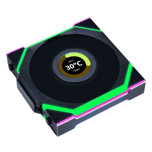 Lian Li UNI FAN SL Wireless LCD 120 12 cm Fekete 3 db