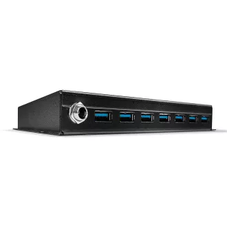 Lindy 43128 hálózati csatlakozó 5000 Mbit/s Fekete