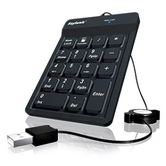   KeySonic ACK-118BK numerikus billentyűzet Univerzális USB Fekete