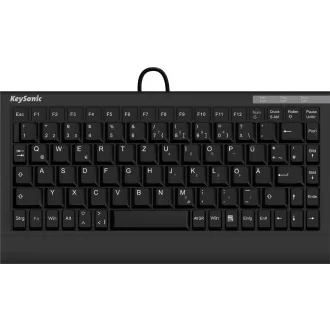   KeySonic ACK-595C+ (US) billentyűzet Otthoni USB QWERTY Amerikai angol Fekete