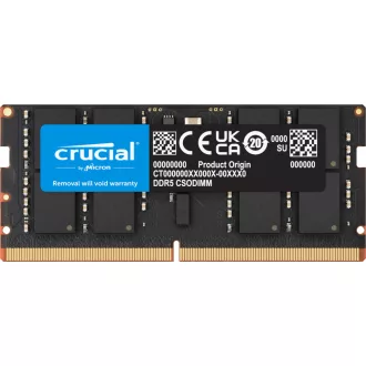   Crucial CT24G64C52CS5 24 GB 1 x 24 GB DDR5 6400 MT/másodperc 262-pin SO-DIMM