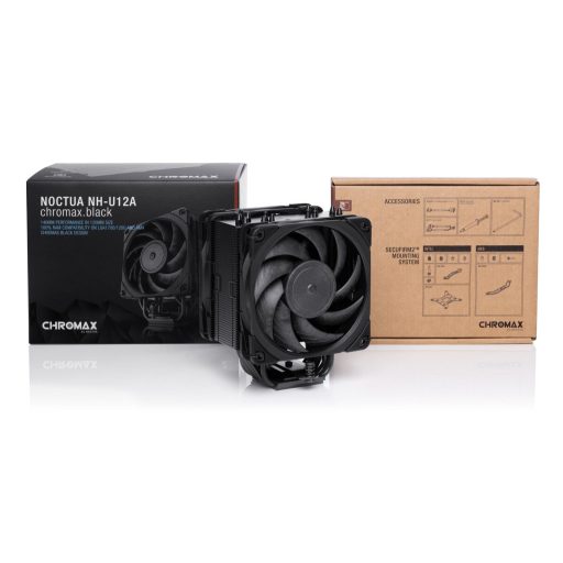 Noctua NH-U12A Processzor Hűtő 12 cm Fekete 1 db
