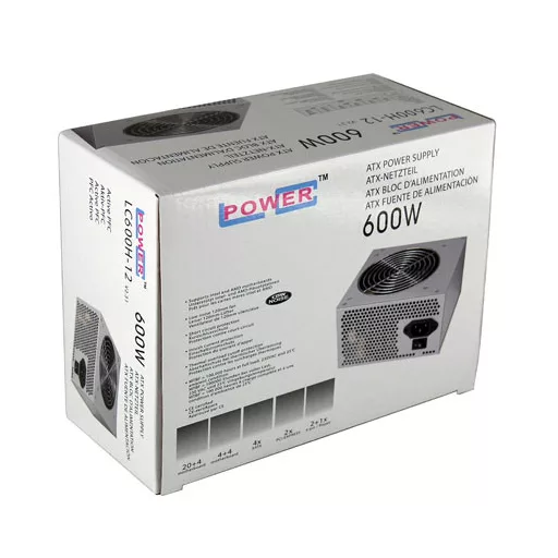LC-Power LC600H-12 V2.31 600 W 20+4 pin ATX ATX Fekete