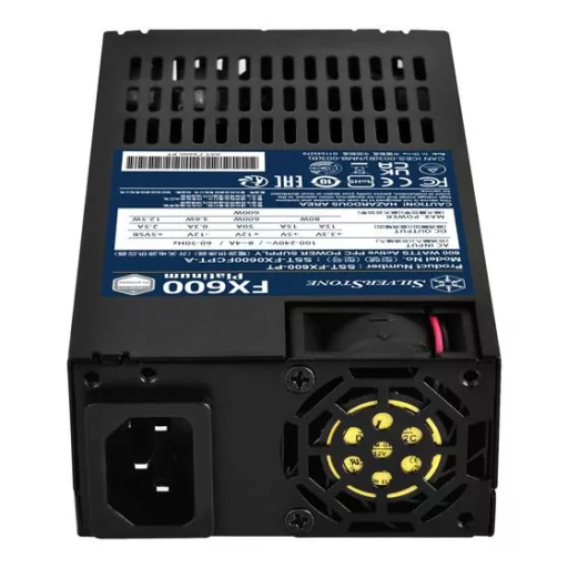 Silverstone FX600 Platinum 600 W 20+4 pin ATX Flex ATX Fekete