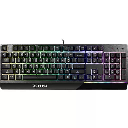 MSI Vigor GK30 billentyűzet Játék USB QWERTY Nemzetközi amerikai Fekete
