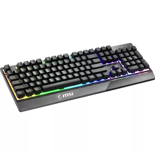 MSI Vigor GK30 billentyűzet Játék USB QWERTY Nemzetközi amerikai Fekete