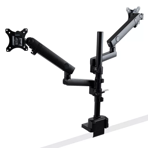 StarTech.com ARMDUALPIVOT asztali TV konzol 81,3 cm (32") Fekete