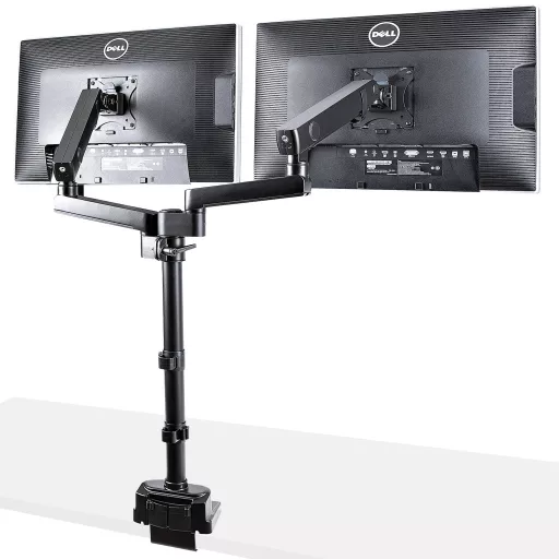 StarTech.com ARMDUALPIVOT asztali TV konzol 81,3 cm (32") Fekete