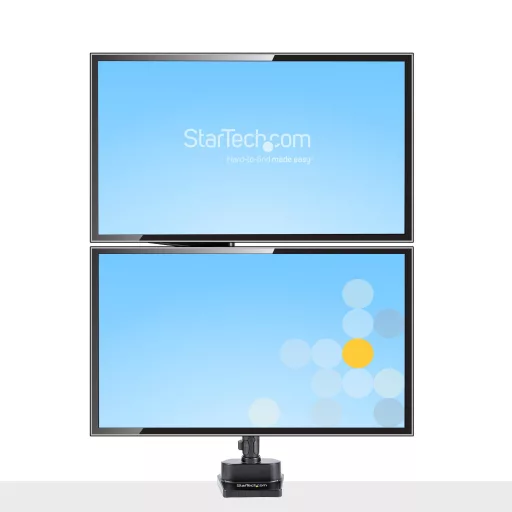 StarTech.com ARMDUALPIVOT asztali TV konzol 81,3 cm (32") Fekete