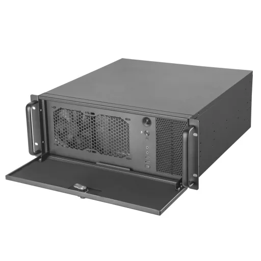 Silverstone RM42-502 Rack Fekete