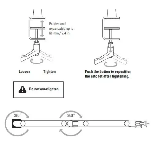 Holder Wave Mic Arc Low Profile Retail