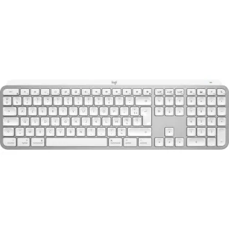  Logitech Master MX Keys S for Mac billentyűzet Irodai RF vezeték nélküli + Bluetooth AZERTY Francia Alumínium, Fehér