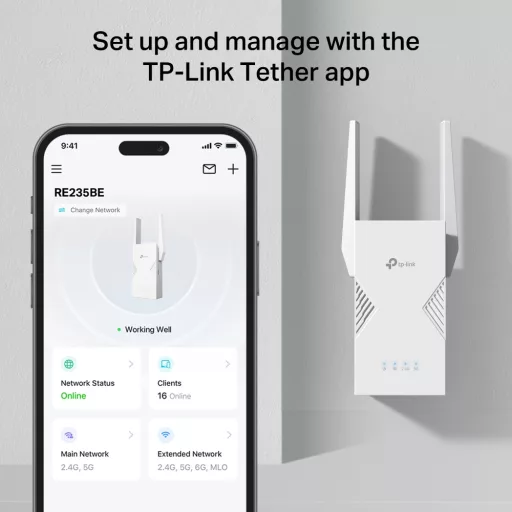 TP-Link BE3600 Hálózati adó- és vevőegység Fehér 2500 Mbit/s