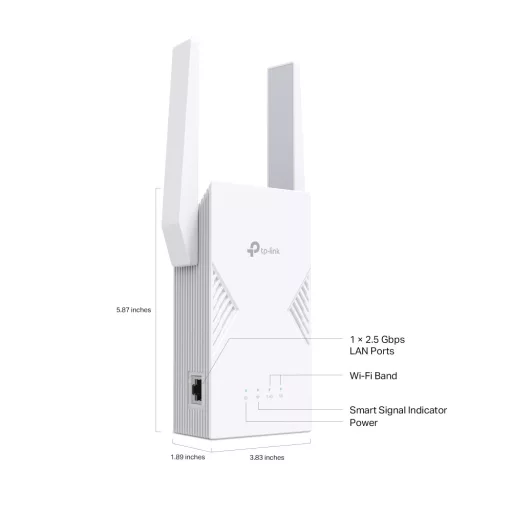 TP-Link BE3600 Hálózati adó- és vevőegység Fehér 2500 Mbit/s