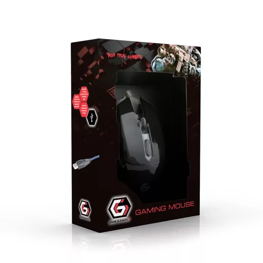 Gembird MUSG-001-G egér Játék Kétkezes USB A típus 2400 DPI