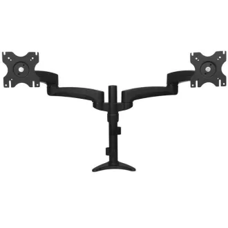   StarTech.com ARMDUAL asztali TV konzol 61 cm (24") Fekete