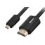 Sharkoon 1.5m, HDMI/Micro HDMI HDMI kábel 1,5 M HDMI A-típus (Standard) HDMI D-típus (Micro) Fekete