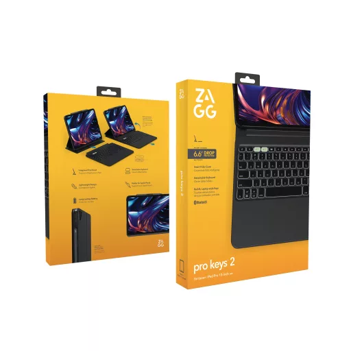 ZAGG Pro Keys 2 QWERTY Brit angol Bluetooth Fekete