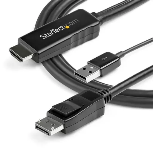 StarTech.com HD2DPMM3M video átalakító kábel 3 M HDMI A-típus (Standard) DisplayPort Fekete