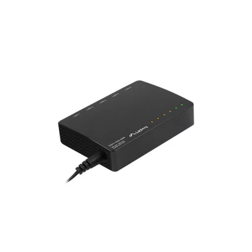 Lanberg DSP3-1005-60W hálózati kapcsoló Beállítást nem igénylő (unmanaged) Gigabit Ethernet (10/100/1000) Ethernet-áramellátás (PoE) támogatása Fekete