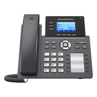 Grandstream Networks GRP2604P IP telefon Fekete 3 sorok LCD