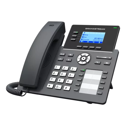 Grandstream Networks GRP2604P IP telefon Fekete 3 sorok LCD