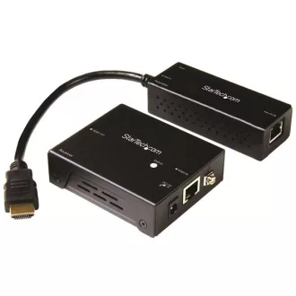   StarTech.com ST121HDBTDK audió/videó jeltovábbító AV adó- és vevőegység Fekete