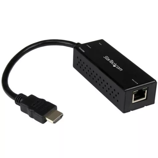 StarTech.com ST121HDBTDK audió/videó jeltovábbító AV adó- és vevőegység Fekete