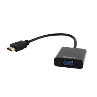   Gembird A-HDMI-VGA-03 video átalakító kábel 0,15 M HDMI A-típus (Standard) VGA (D-Sub) Fekete