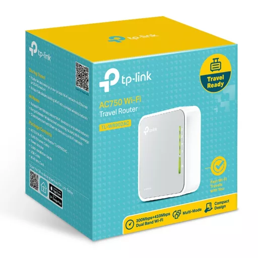 TP-Link TL-WR902AC vezetéknélküli router Fast Ethernet Kétsávos (2,4 GHz / 5 GHz) 4G Fehér